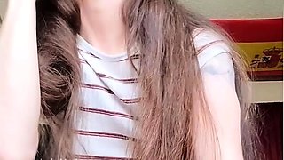 Pov brunette pussy toying