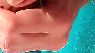 Foot Massage Wet Feet Slippery Toes Light Foot Strokes Beautiful Nails Pedicure Sexy Ginnagg