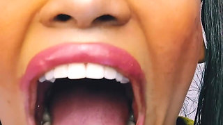 Yawning with My Huge Mouth