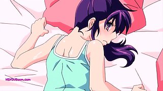 Horny Anime Schoolgirl Bent Over Desk for Intense Sex