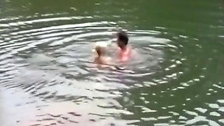Trio In Nature For A Beautiful Blonde