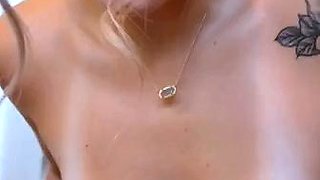 Blonde Stepdaughter's Secret Shower Affair with Daddy