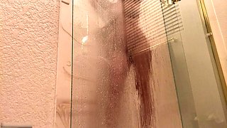 Beautiful women filiming herself while showering and bathing: Big Tits, Babe  Solo Porn