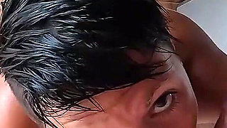 Cock Sucking with Cum Swallow, Standing on Table #2