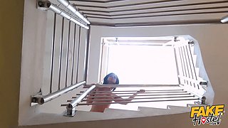 Faux hostel - sexy milf screwed in every room after car bj