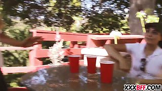 Lezzie camp counselors trick