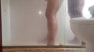 Fucking a MILF Stepmother in the Hotel Bathroom