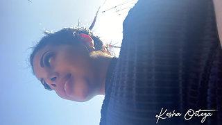 Stacked Babe Kesha Ortega Gets Nasty In A Wild Outdoor Masturbation!