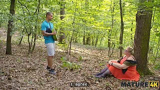 Valentina Sierra & Diana, the kinky mature babe, get kinky with strangers in public