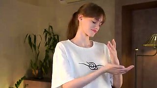 Tattooed Webcam Teen Rides Massive Toy