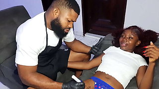 Amateur Babe Krissyjoh Gets Romantic BBC Tattoo Sex with Big Cock Gray