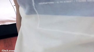 Amateur nerdy on real hidden cam