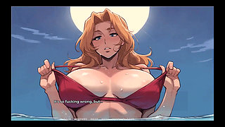 My New Girlfriend Taboo Hentai Game Ep.53 My Step MILF Went From Bikini to Topless with Her Lesbian Friend!