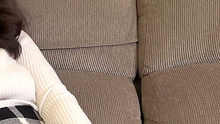 Cute Girl Masturbates & Rides While Watching TV