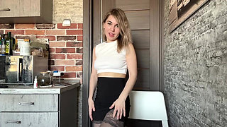 Secretary Takes off Her Office Uniform and Starts Hot Games