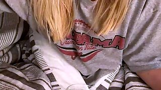 Hottest Amateur 19yo Blonde Teen going solo on Webcam