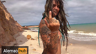 Wild Sex in with Dreadhot on the Most Paradisiacal Beach in Brazil