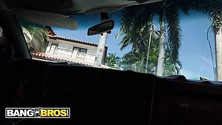 Bang Bros Network featuring Ace Bigs and Scarlett Rose's car xxx