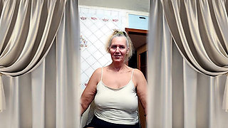 Hot Housewife Lukerya in the Kitchen