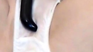Amateur Squirts in Panties on Webcam