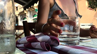 Sweet blonde outdoor pisser on hidden cam