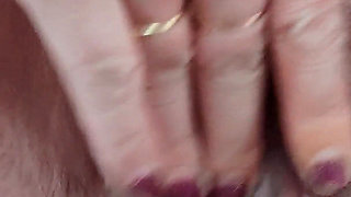 Pussy Masturbation and Urination Outdoors