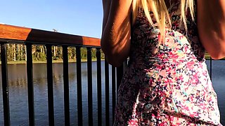 Amateur blondie solo anal masturbation