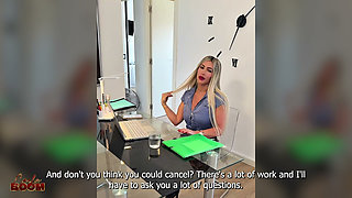 Secretary Gets Her Boss to Fuck Her in the Office Before a Meeting - Carla Boom & Sergio Lagos