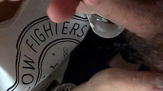 My wife gives me a slow blowjob with a mega final cumshot