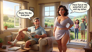 Unexpected Passion Awakens Grumpy Mother-in-law During Countryside Getaway Trip - Ai Generated