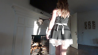 Russian Blonde Maid Rough Sex After Cleaning Alexandra Quintezz