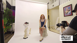 Bts - Riley Jean Shows off Her Natural Curves Behind the Scenes!