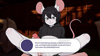 Mouse Girl Give the best Foot Job