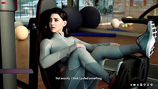 Hot MILF Wanda Gets Pants Pulled Off & Kissed Hard - Uncensored Gym Action