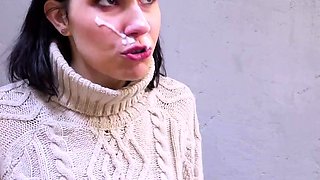 Russian Student Fucks in Ass near University before Lessons