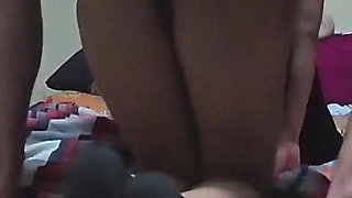 Horny Nanny at Doggy House Squatting and Cowgirl and Creampie Internal