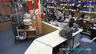 The busty blonde comes back for a very private deal (CzechPawnShop)