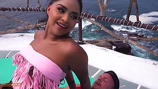 Mexican Girl with Small Titties and Trimmed Bush