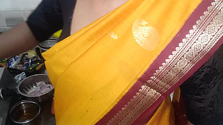 Tamil house wife Kitchen romance