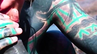 Outdoor Beach POV Blowjob - Sloppy by the Waves