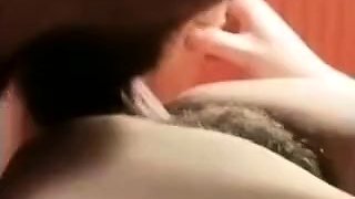 Bald dude fucks sweet brunette hardcore after hot blowjob