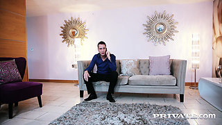 Blue Angel, a beautiful brunette and lover of lingerie!