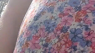 Milky Tits and Hairy Pussy Flashing in the Forest