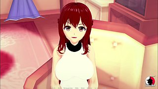 Let's play with an anime twist and an internal cumshot