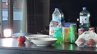 Hot Petite Real Redhead College Girl Flashes Her Pussy by Taking off Her Panties in the Shortest Uniform Skirt at Summer House