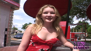 All Natural Cutie Bares All in Open Public Spots