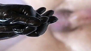 Latex Gloves Handjob