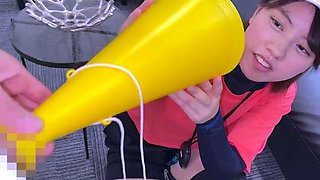 Asian honeys outdoor handjob