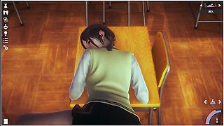 Schoolgirl uniforms tempt in a honey-select scene