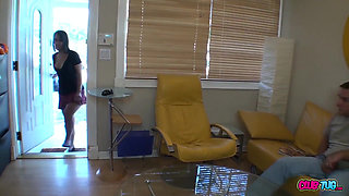 Walked in on Stroking Foursome Jerk War!